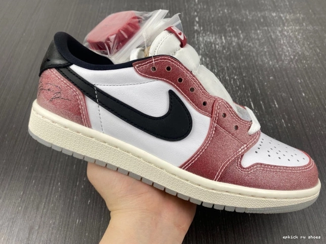 Rep 1 ROOM BLACK' X OG LOW JORDAN AIR FN0432-017 TROPHY 'RED 0711
